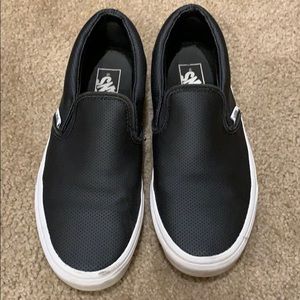 Black slip on vans